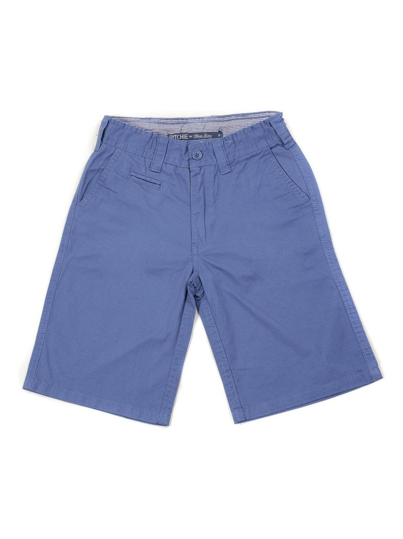 BERMUDA CHINO BAGOO BOY Bleu - Kiabi