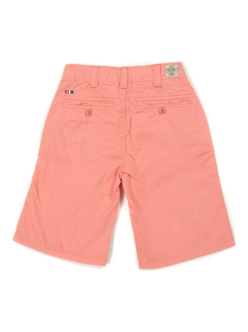 BERMUDA CHINO BAGOO garçon Rouge clair - Kiabi