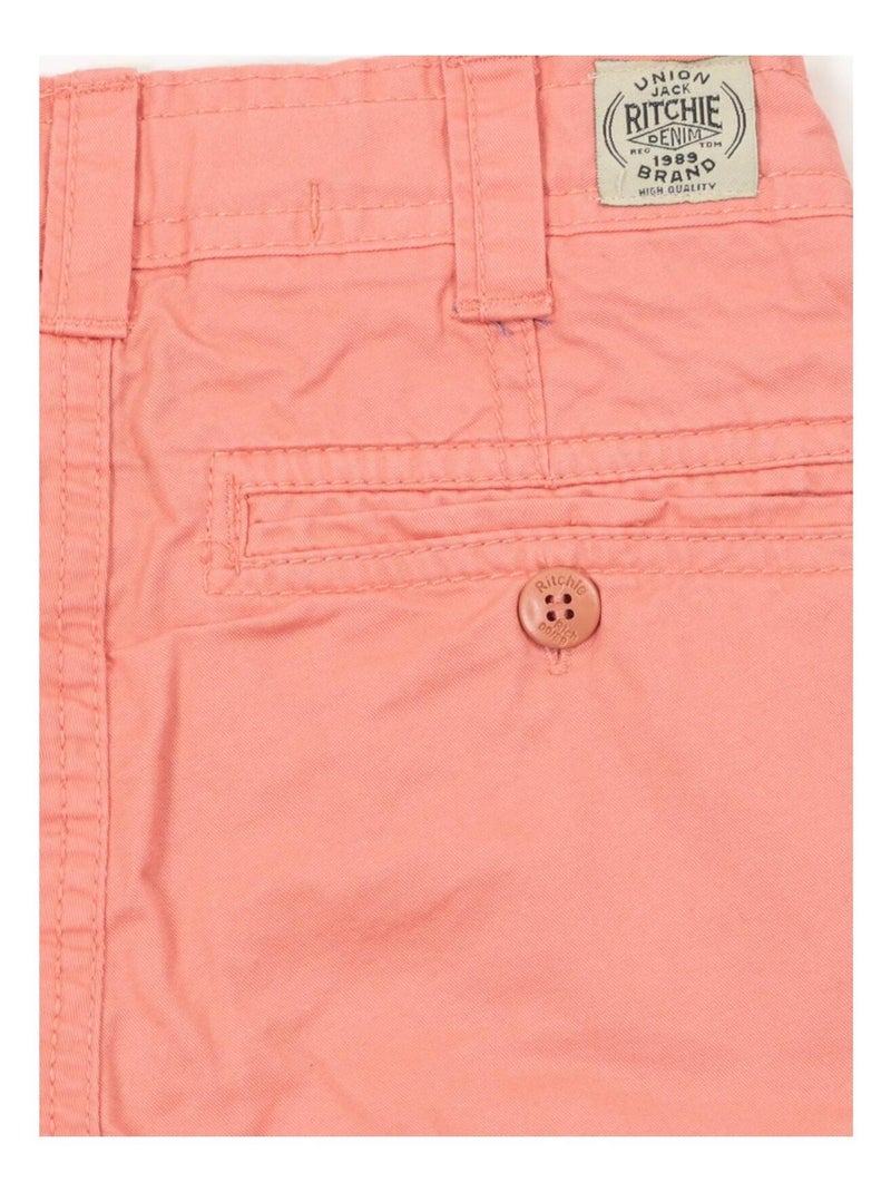 BERMUDA CHINO BAGOO garçon Rouge clair - Kiabi