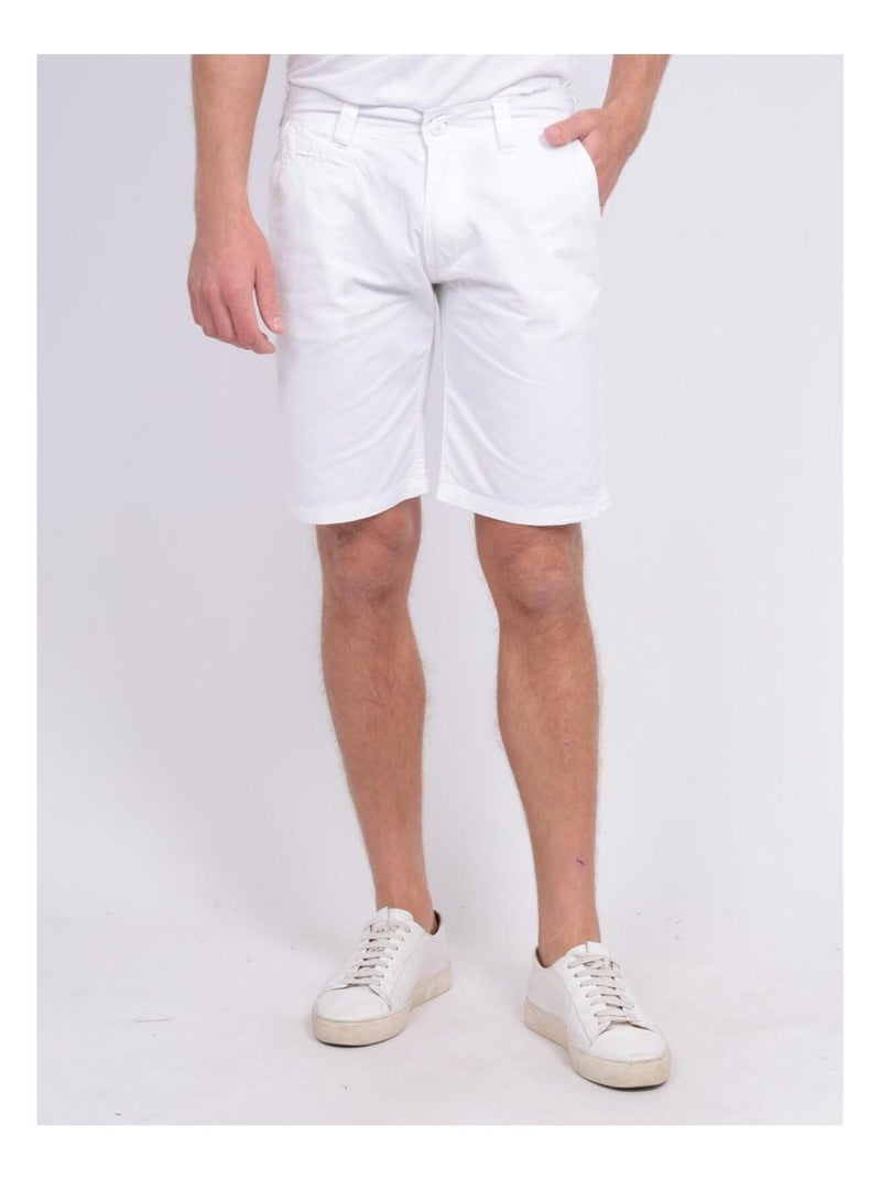 Bermuda chino BAGOO I Blanc - Kiabi