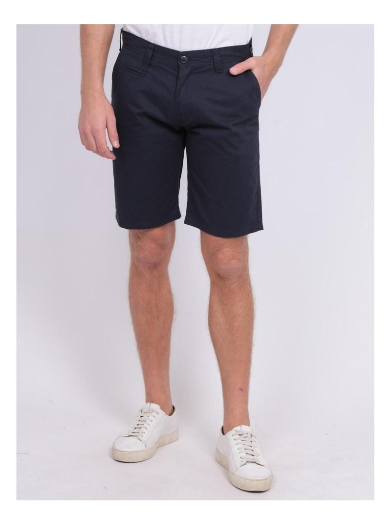 Bermuda chino BAGOO I Bleu marine - Kiabi
