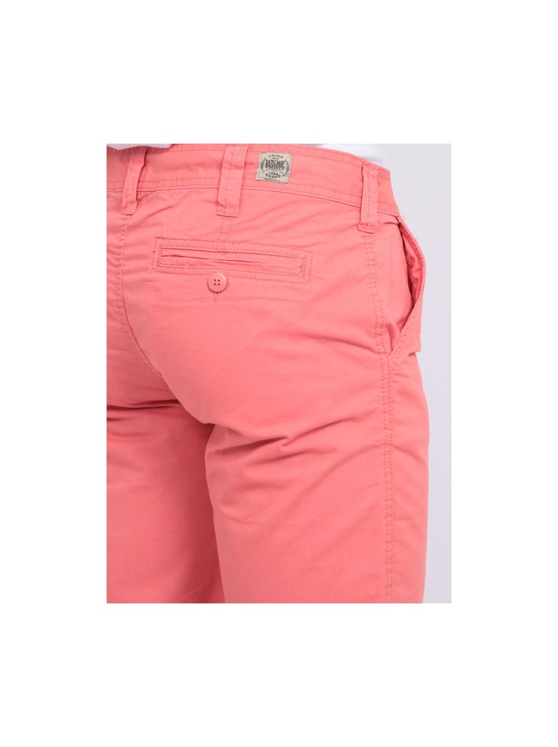 Bermuda chino BAGOO Orange corail - Kiabi