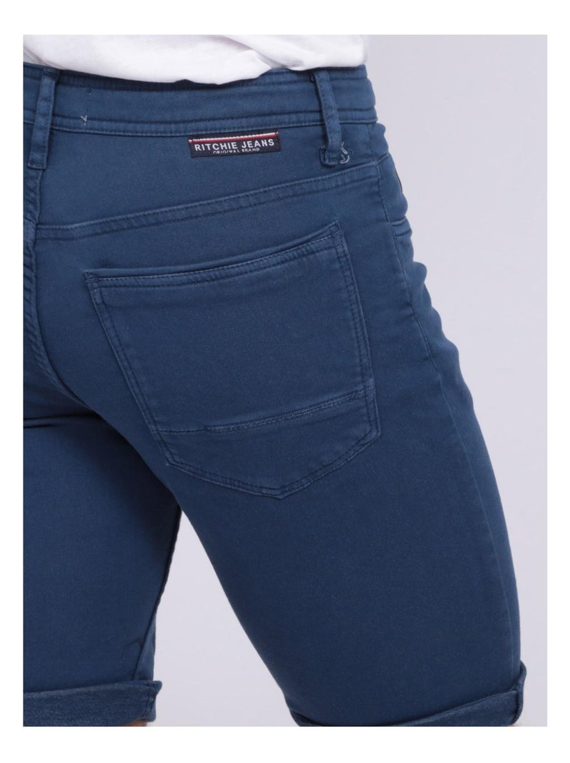 Bermuda chino BANDAL Bleu roi - Kiabi