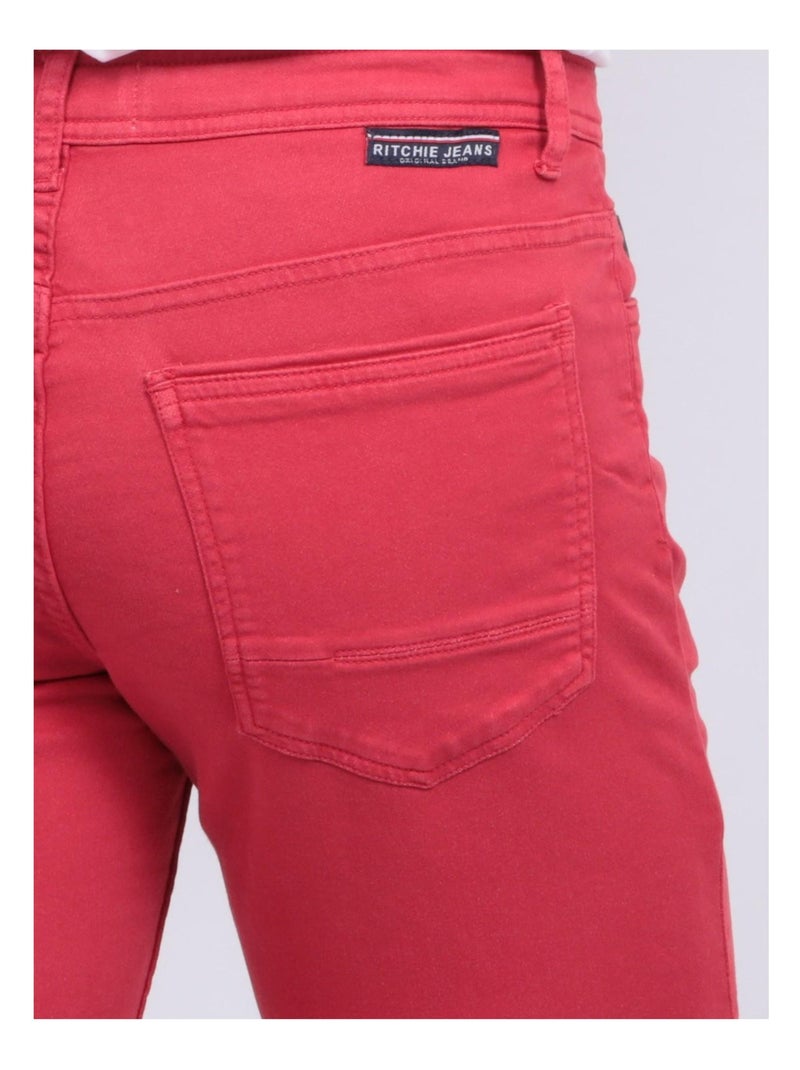 Bermuda chino BANDAL Rouge foncé - Kiabi