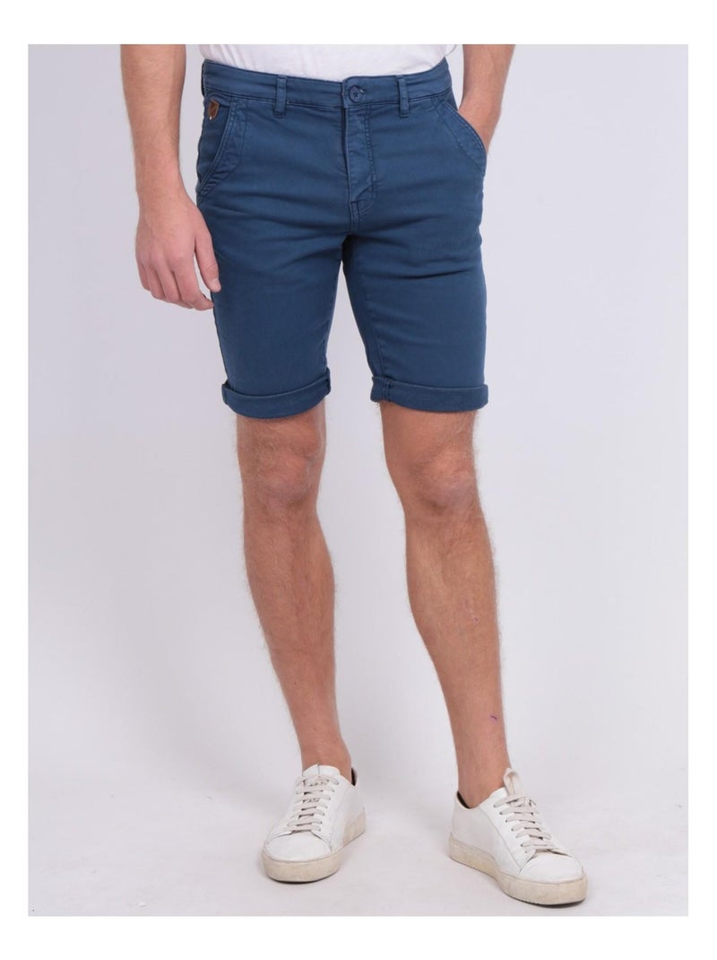 Bermuda chino BAVOLTA Bleu roi - Kiabi