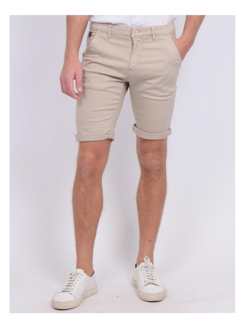 Bermuda chino BAVOLTA Ecru - Kiabi