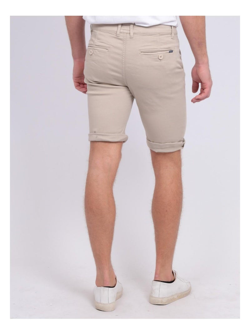Bermuda chino BAVOLTA Ecru - Kiabi