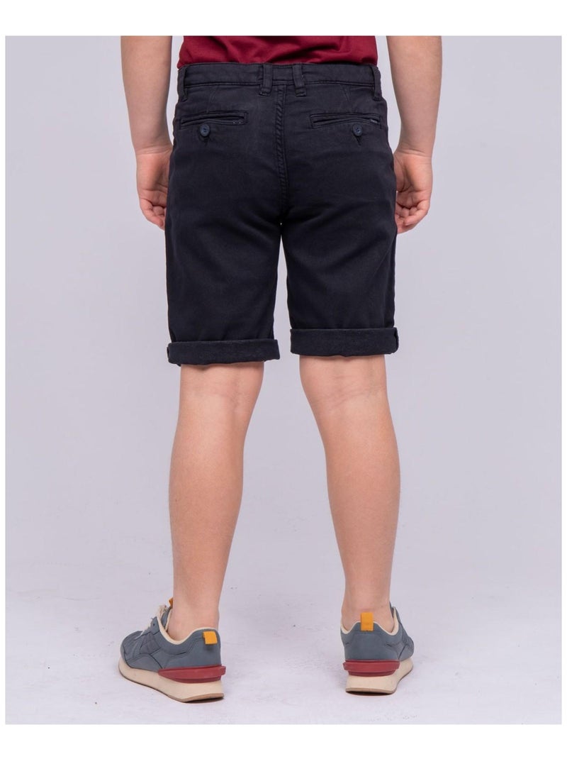 Bermuda chino BAVOLTA garçon Bleu marine - Kiabi