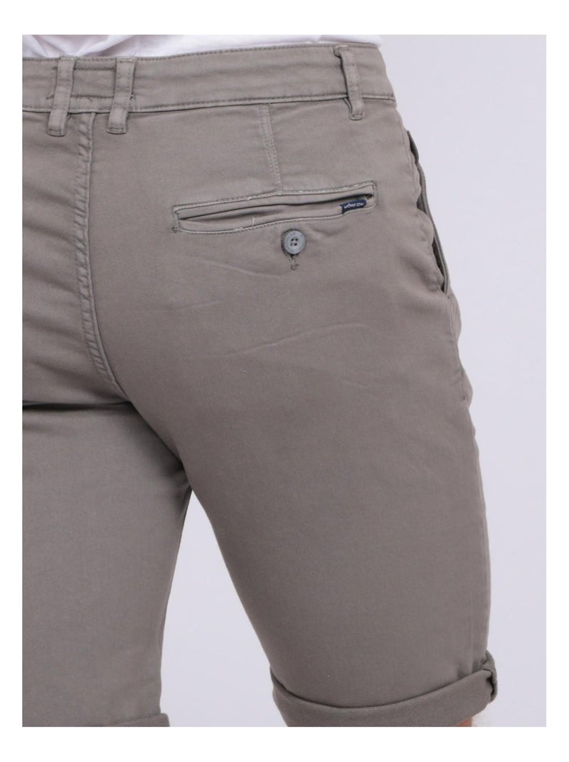 Bermuda chino BAVOLTA Gris clair - Kiabi