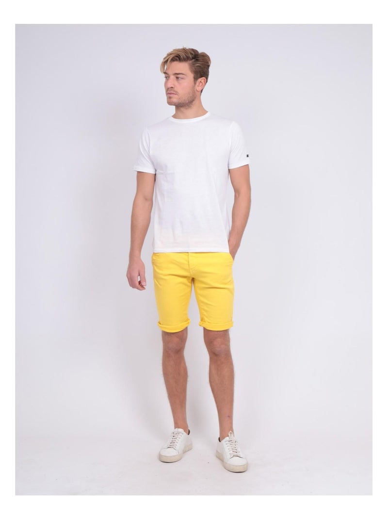 Bermuda chino BAVOLTA Jaune - Kiabi