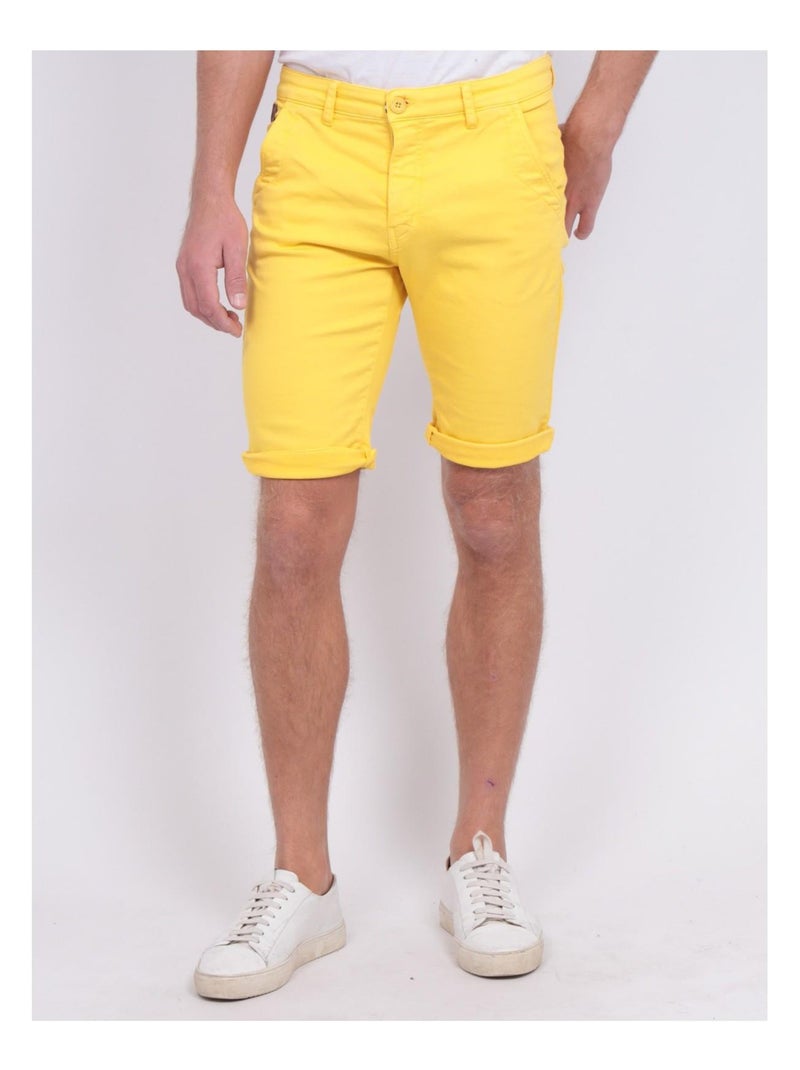 Bermuda chino BAVOLTA Jaune - Kiabi