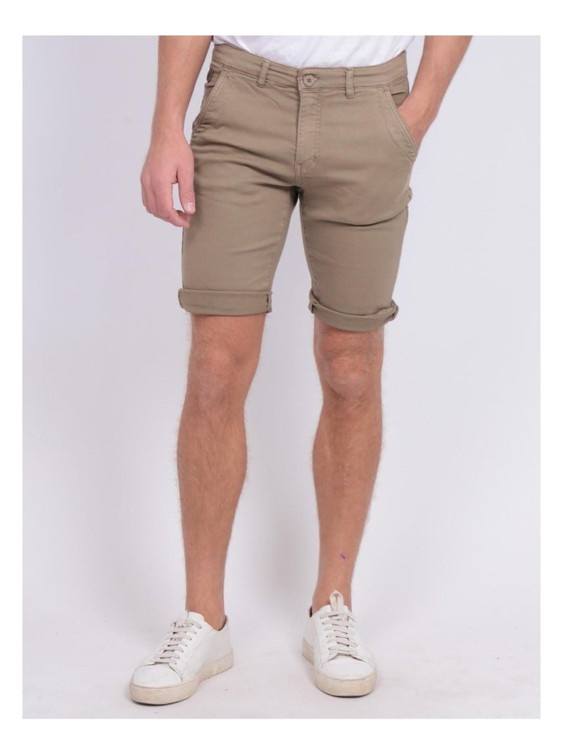 Bermuda chino BAVOLTA Marron - Kiabi