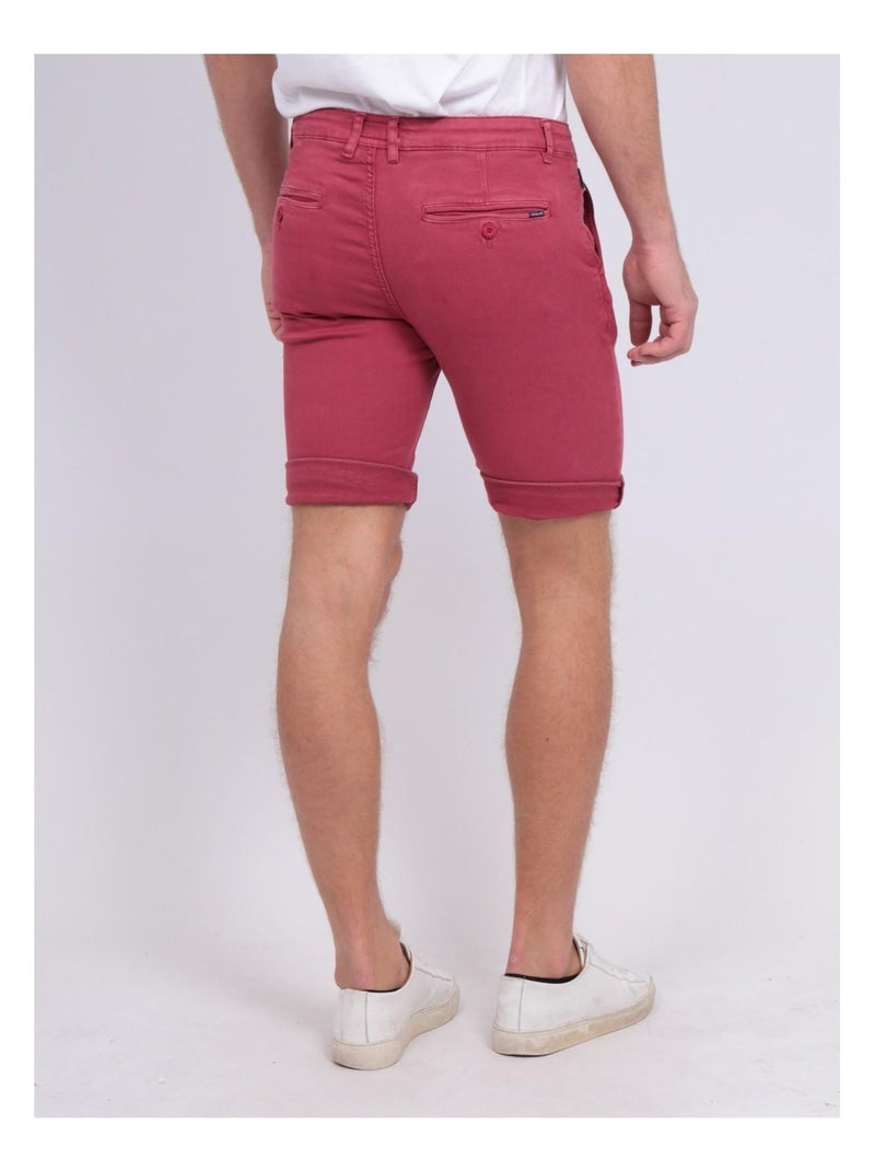 Bermuda chino BAVOLTA Rose framboise - Kiabi