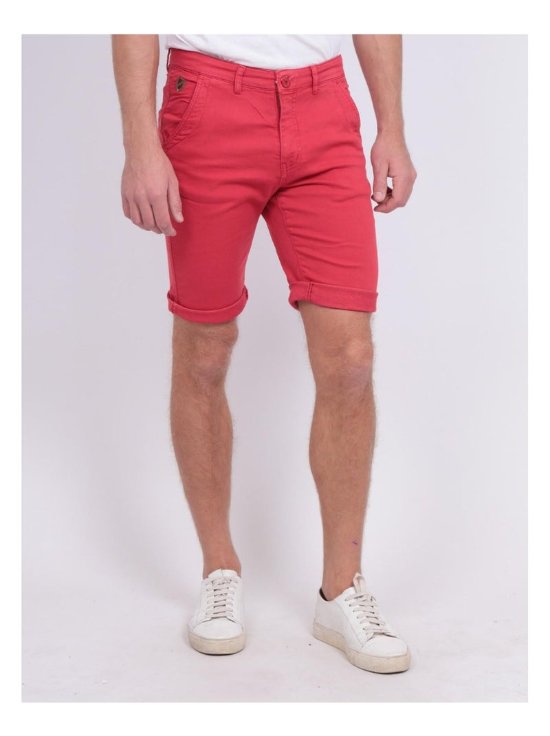Bermuda chino BAVOLTA Rouge - Kiabi