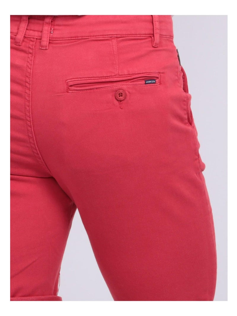 Bermuda chino BAVOLTA Rouge - Kiabi