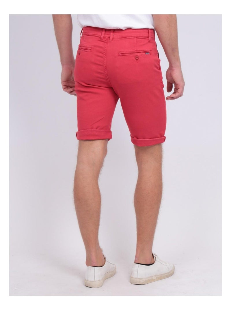 Bermuda chino BAVOLTA Rouge - Kiabi