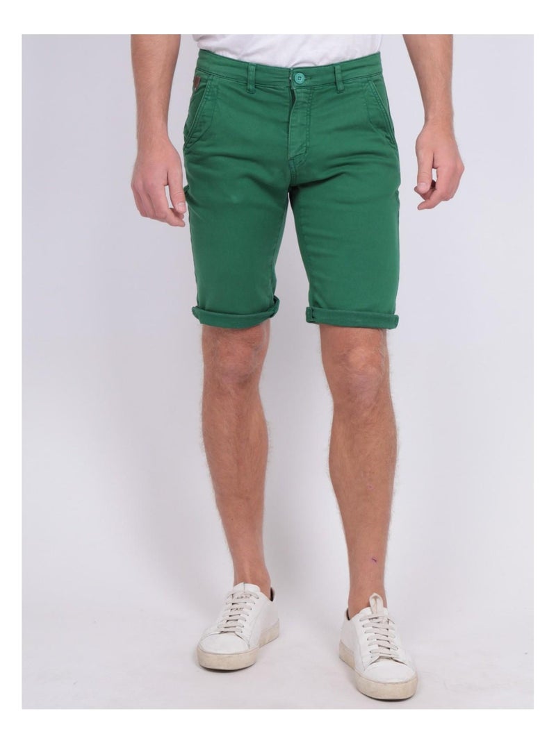 Bermuda chino BAVOLTA Vert - Kiabi