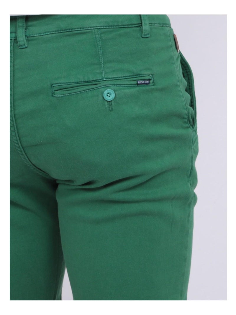 Bermuda chino BAVOLTA Vert - Kiabi