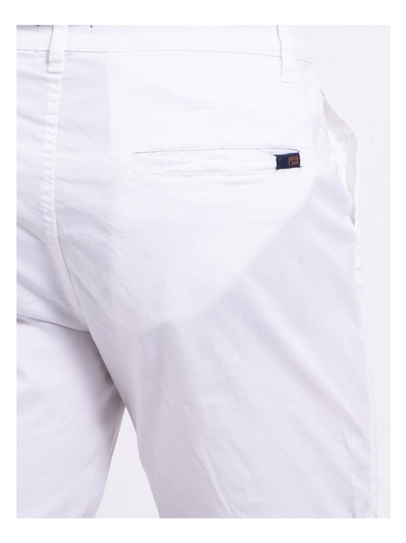 Bermuda chino BAZY Blanc - Kiabi