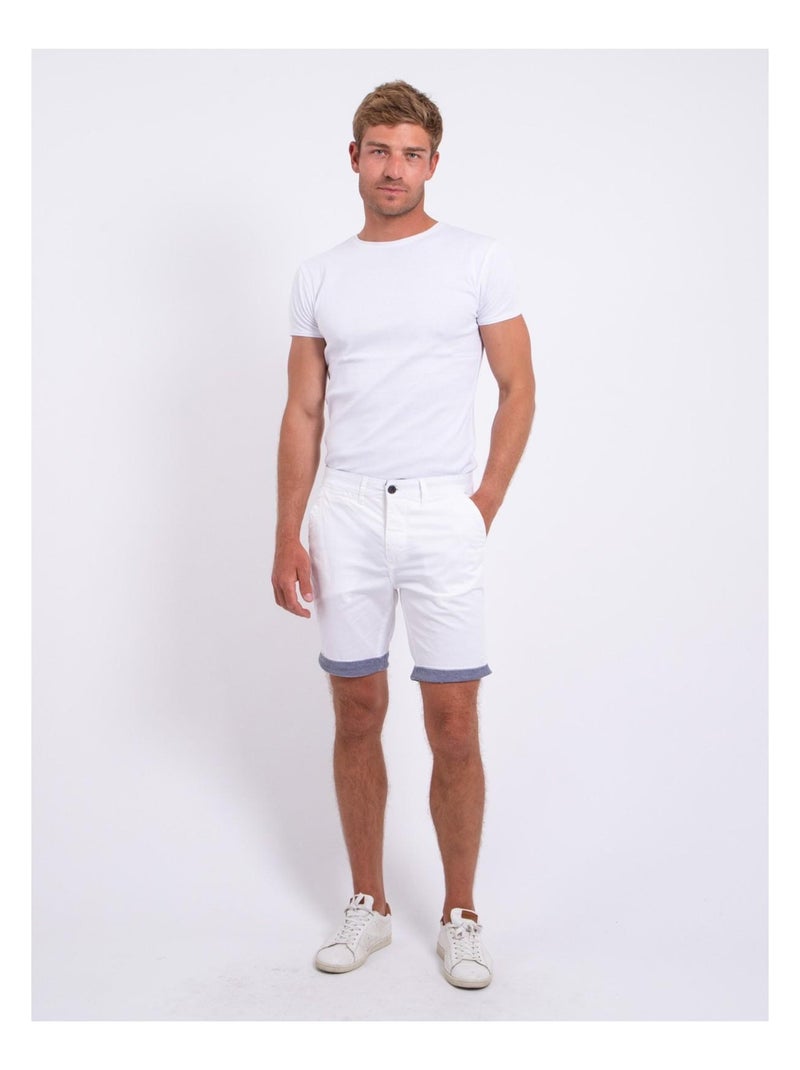 Bermuda chino BAZY Blanc - Kiabi