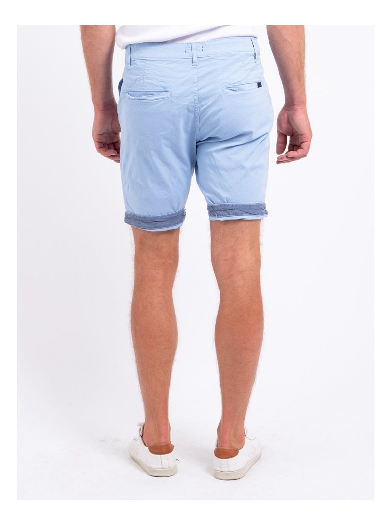 Bermuda chino BAZY Bleu ciel - Kiabi