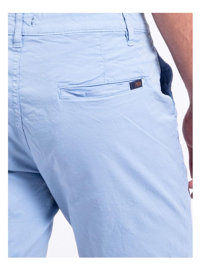 Bermuda chino BAZY Bleu ciel - Kiabi