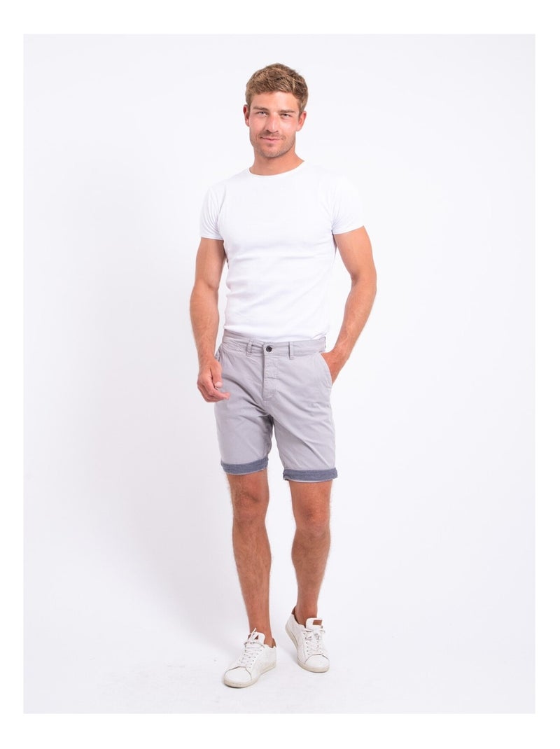 Bermuda chino BAZY Gris - Kiabi