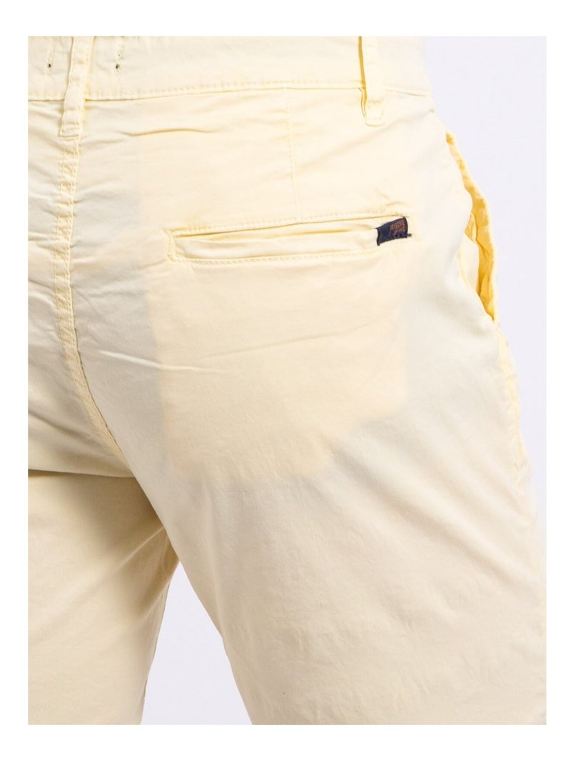 Bermuda chino BAZY Jaune - Kiabi