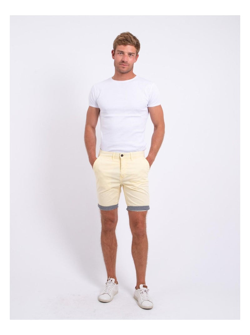 Bermuda chino BAZY Jaune - Kiabi