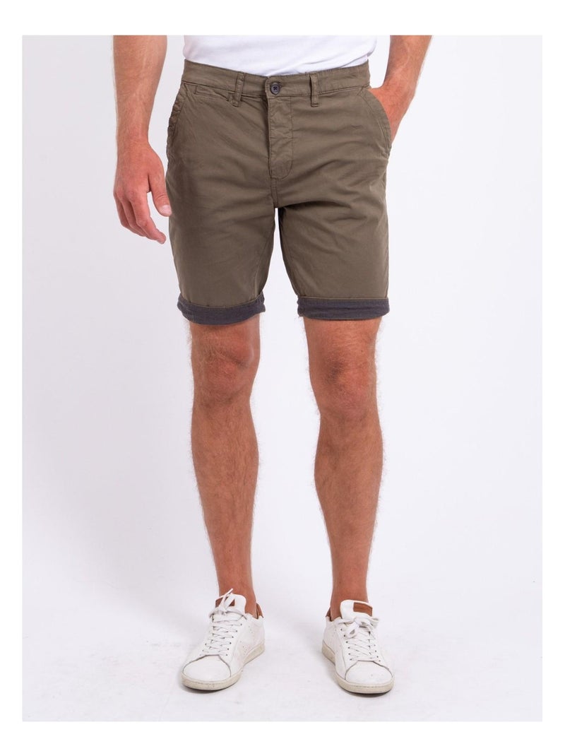 Bermuda chino BAZY Kaki - Kiabi