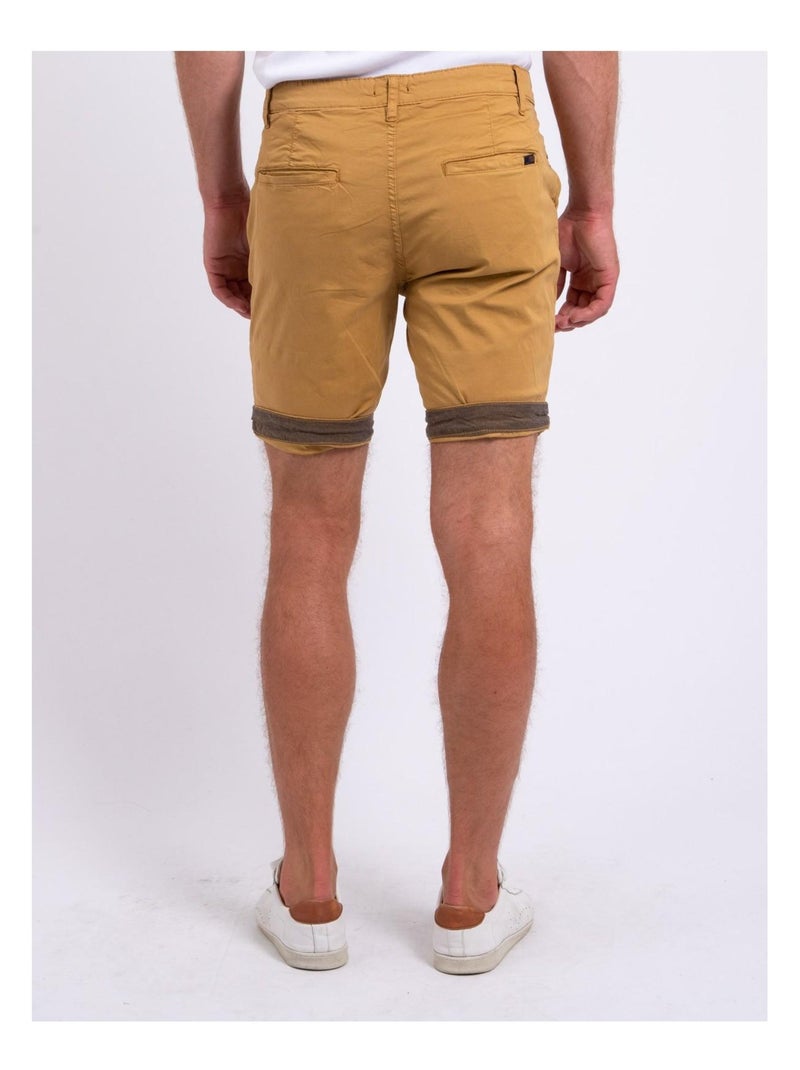 Bermuda chino BAZY Moutarde - Kiabi