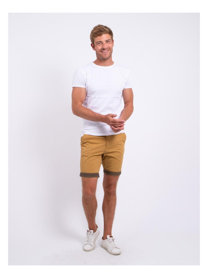 Bermuda chino BAZY Moutarde - Kiabi