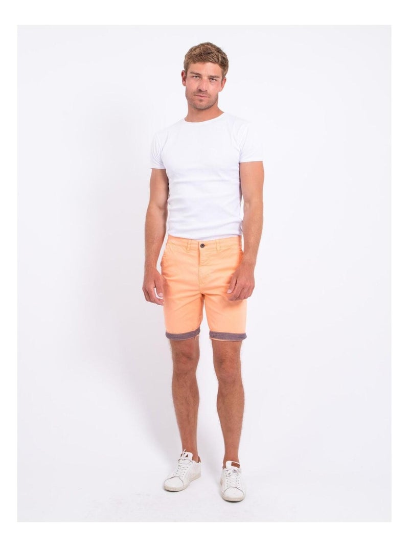 Bermuda chino BAZY Orange - Kiabi