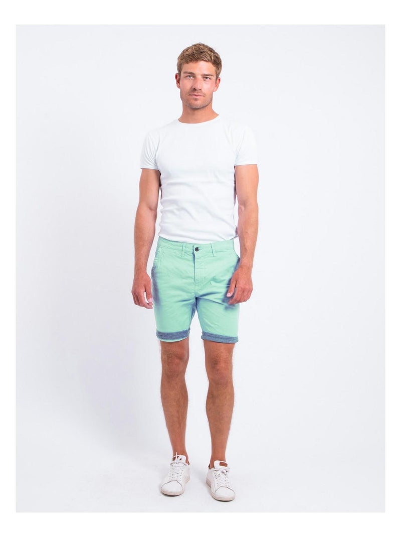 Bermuda chino BAZY Vert - Kiabi
