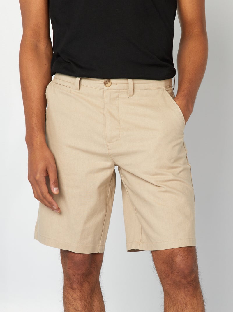 Bermuda chino beige - Kiabi