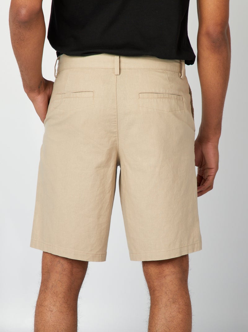 Bermuda chino beige - Kiabi