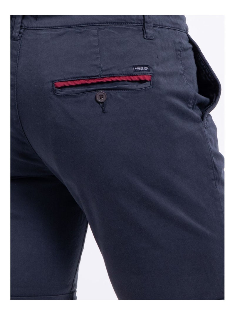 Bermuda chino BERKLARO Bleu marine - Kiabi