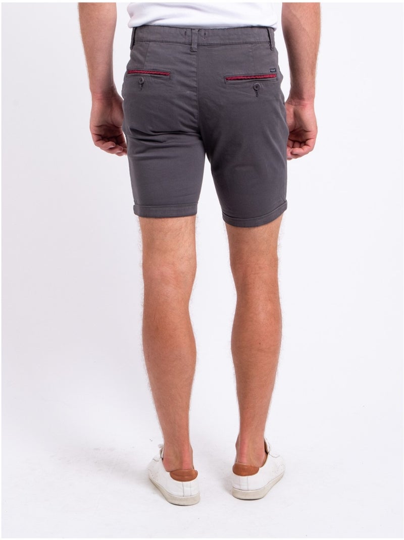 Bermuda chino BERKLARO Gris foncé - Kiabi