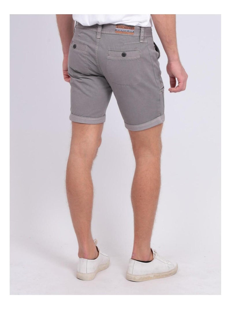 BERMUDA CHINO BILLIT Gris - Kiabi