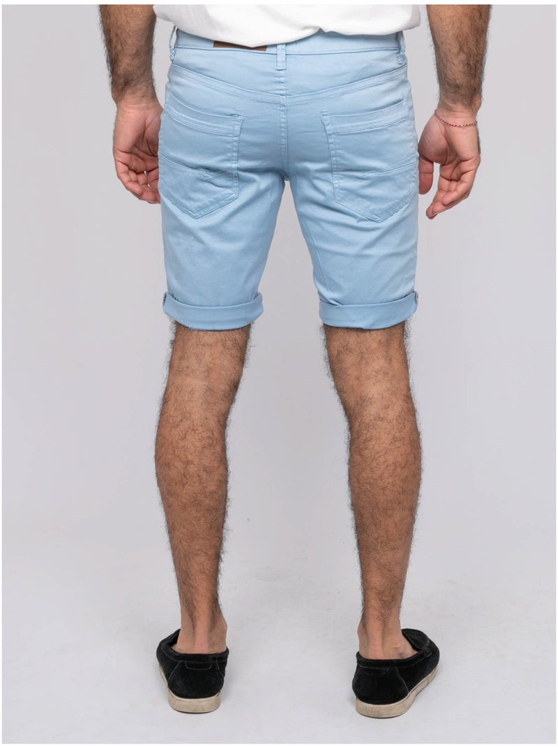 Bermuda chino BLOCHELLI Bleu ciel - Kiabi