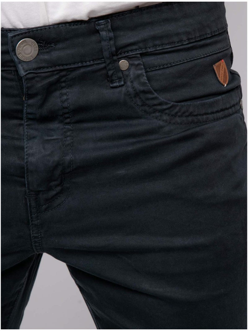 Bermuda chino BLOCHELLI Bleu marine - Kiabi