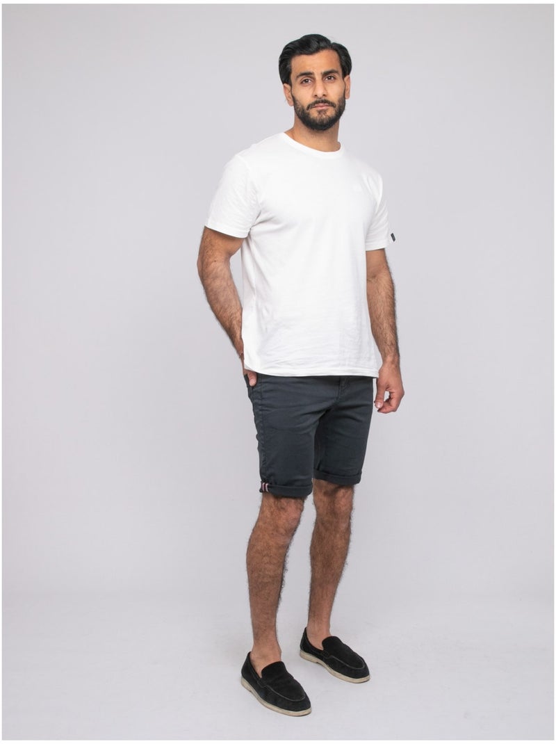 Bermuda chino BLOCHELLI Bleu marine - Kiabi