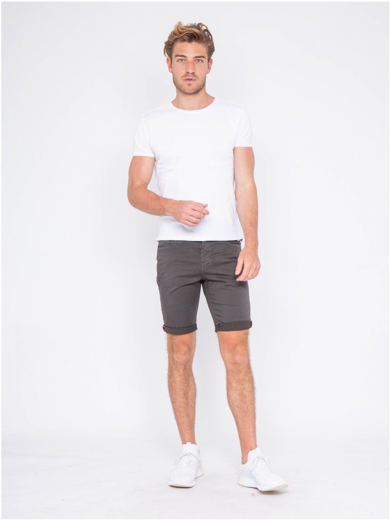 Bermuda chino BLOCHELLI Gris foncé - Kiabi