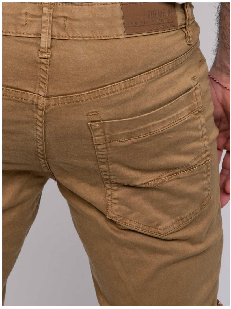 Bermuda chino BLOCHELLI Marron glacé - Kiabi
