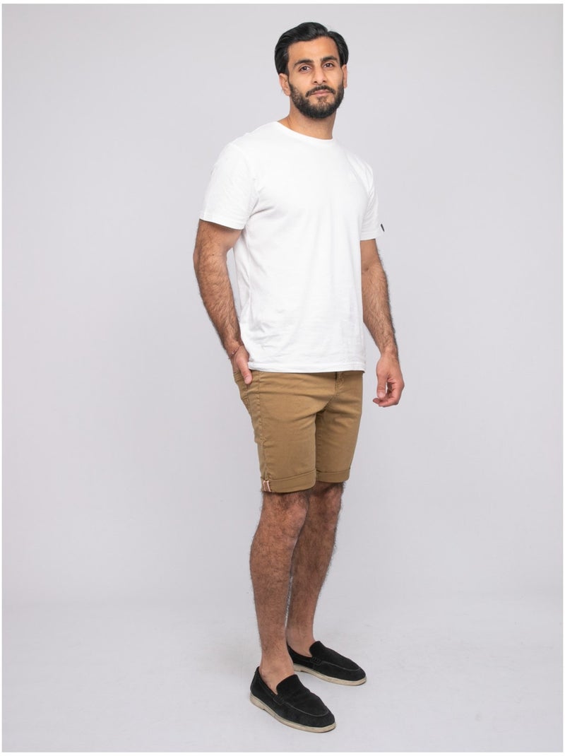 Bermuda chino BLOCHELLI Marron glacé - Kiabi