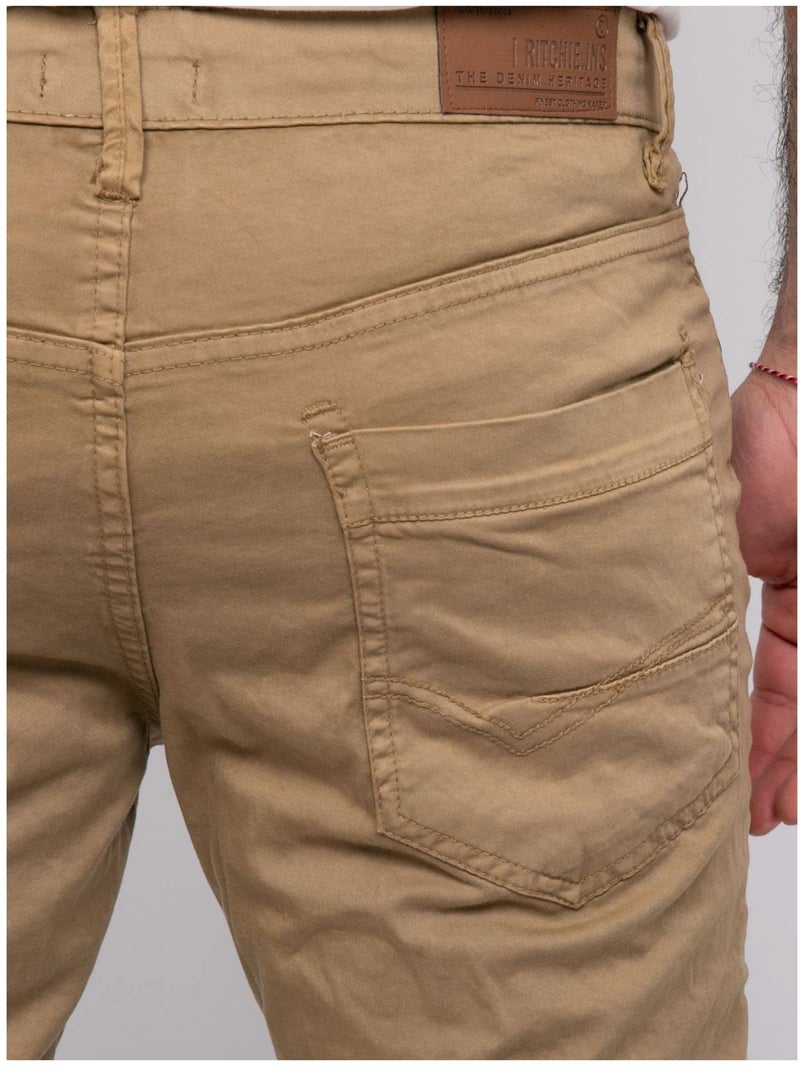 Bermuda chino BLOCHELLI Marron - Kiabi