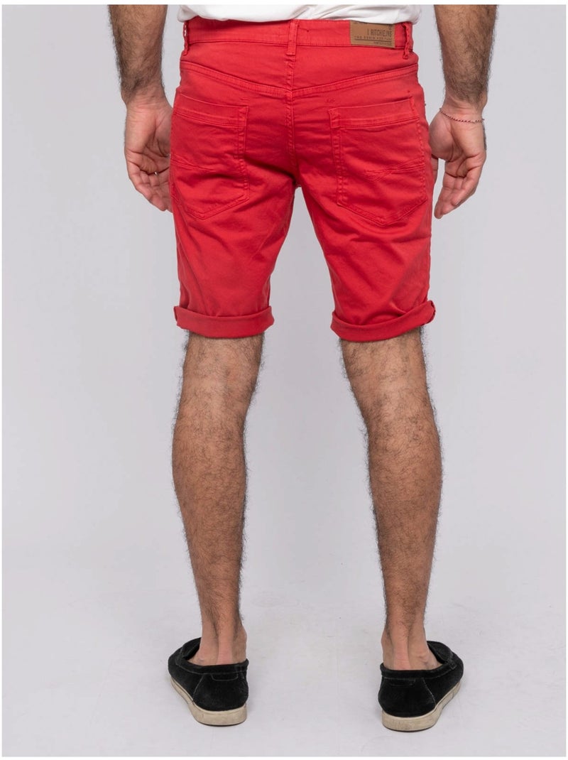 Bermuda chino BLOCHELLI Rouge - Kiabi