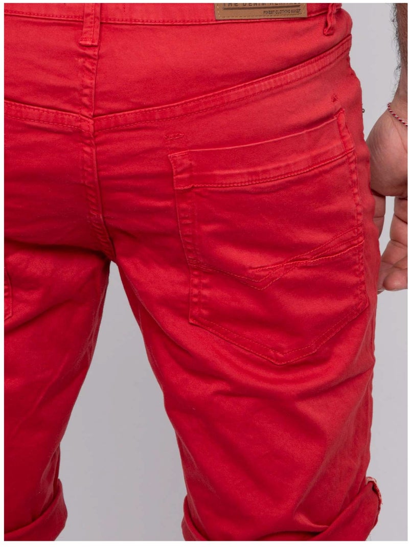 Bermuda chino BLOCHELLI Rouge - Kiabi