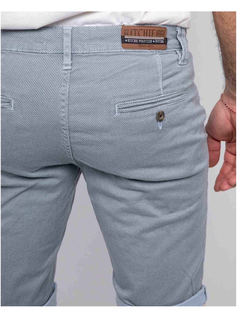 Bermuda chino BODELTA Bleu ciel - Kiabi