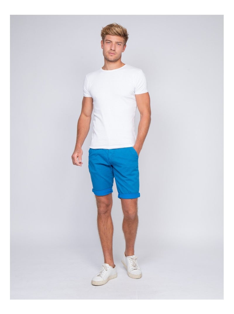 Bermuda chino BODELTA Bleu roi - Kiabi